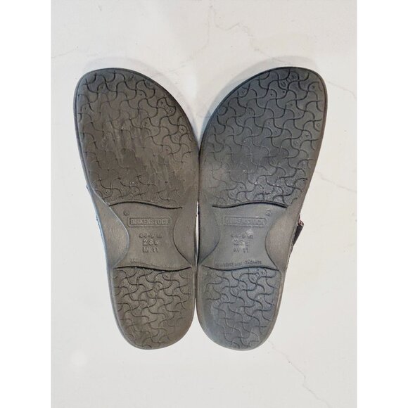 Birkenstock Madeira Closed Toe Suede Leather Sandal in Navy - Sz 44 (11) - Picture 6 of 8